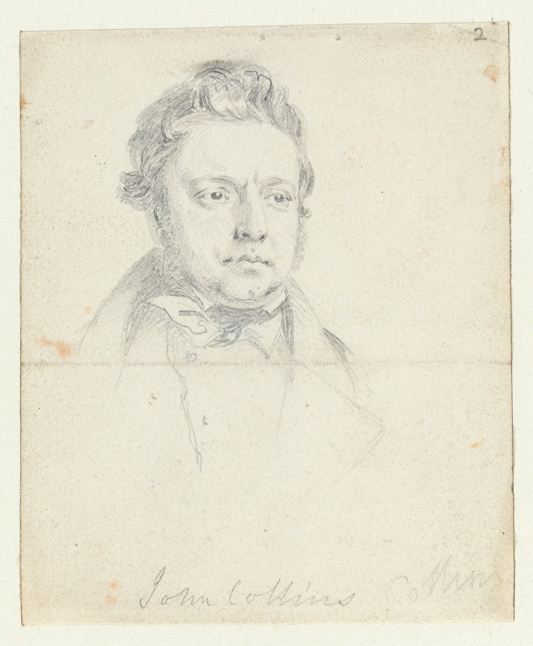 Luonnos Chartist Prisoner, John Collins, oikeudenkäynnissä (grafiitti paperille) tekijältä William Wolfe Alais
