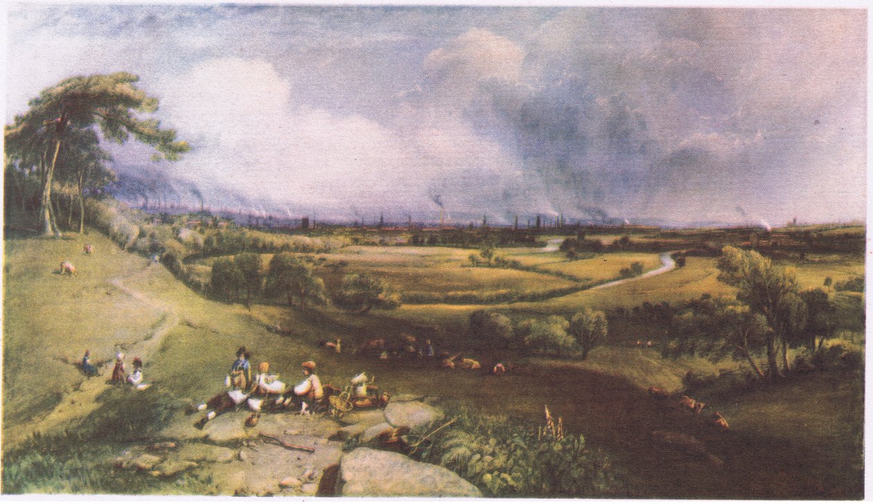 Näkymä Manchesteriin Higher Broughtonista tekijältä William Wyld