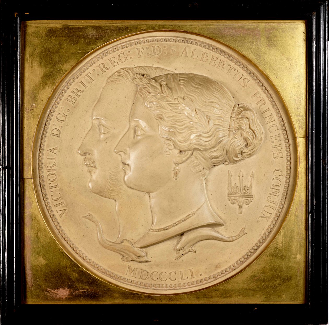 Malli Suuren Näyttelyn virallisille palkintomitaleille, 1851 (kipsi) tekijältä William Wyon