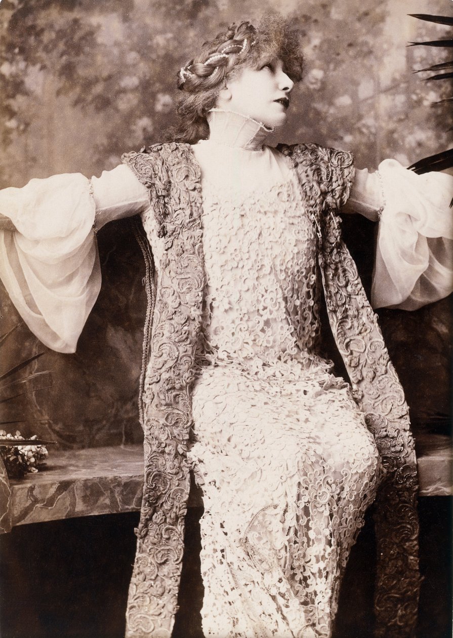 Sarah Bernhardt Francesca de Riminissä tekijältä William and Daniel Downey