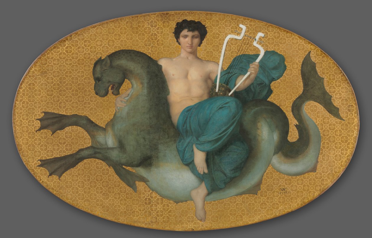 Arion merihevosen selässä tekijältä William Adolphe Bouguereau