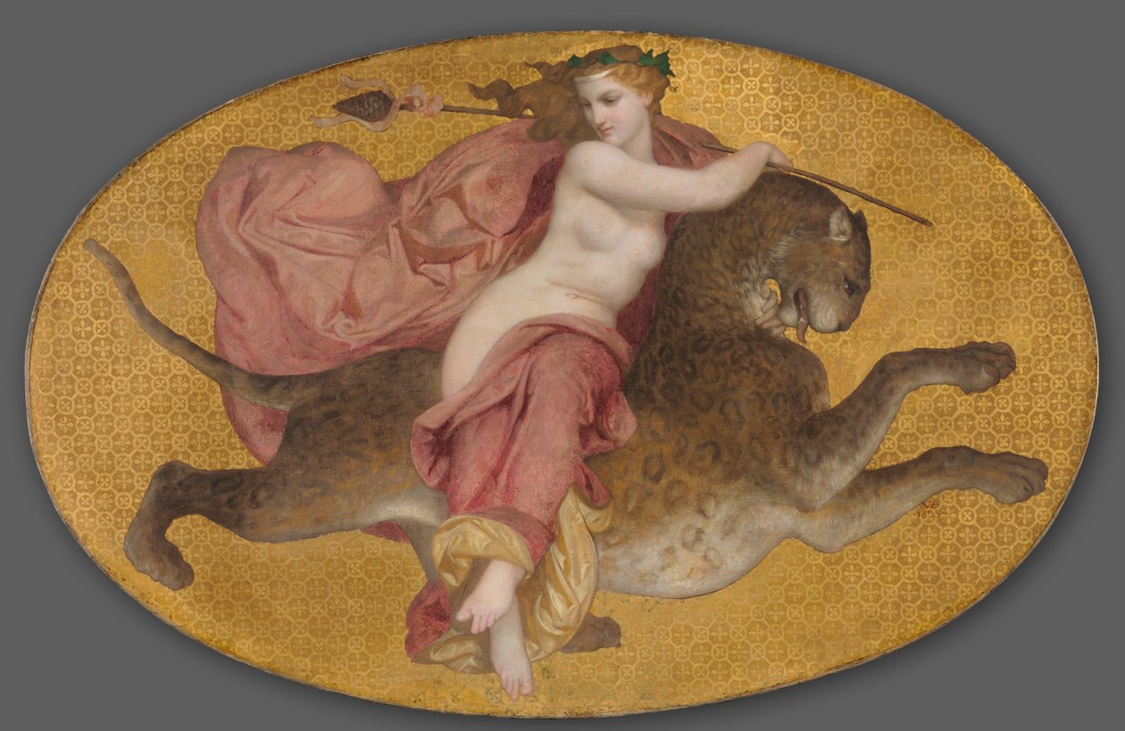 Bacchante on Panther tekijältä William Adolphe Bouguereau