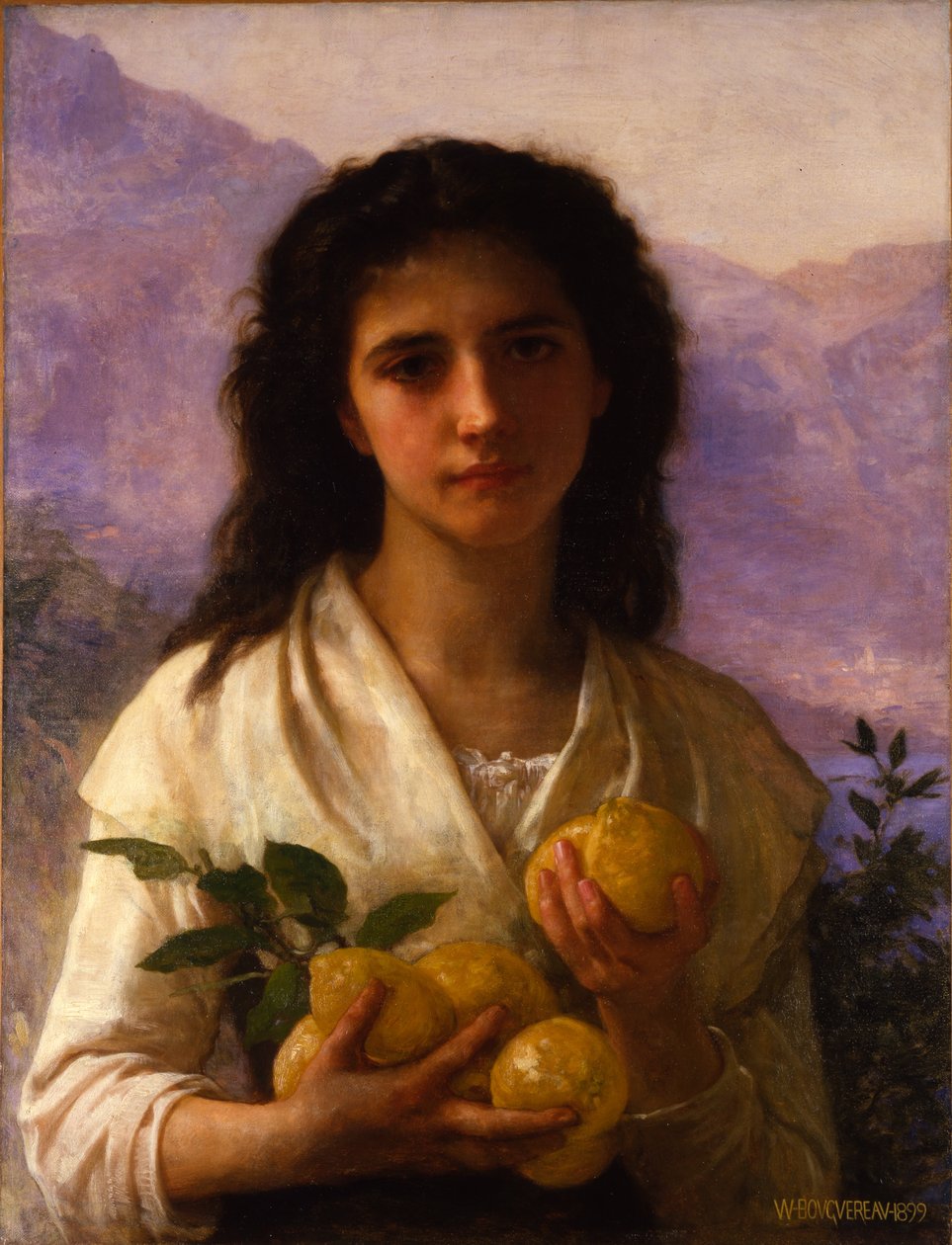 Tyttö Holding sitruunat tekijältä William-Adolphe Bouguereau