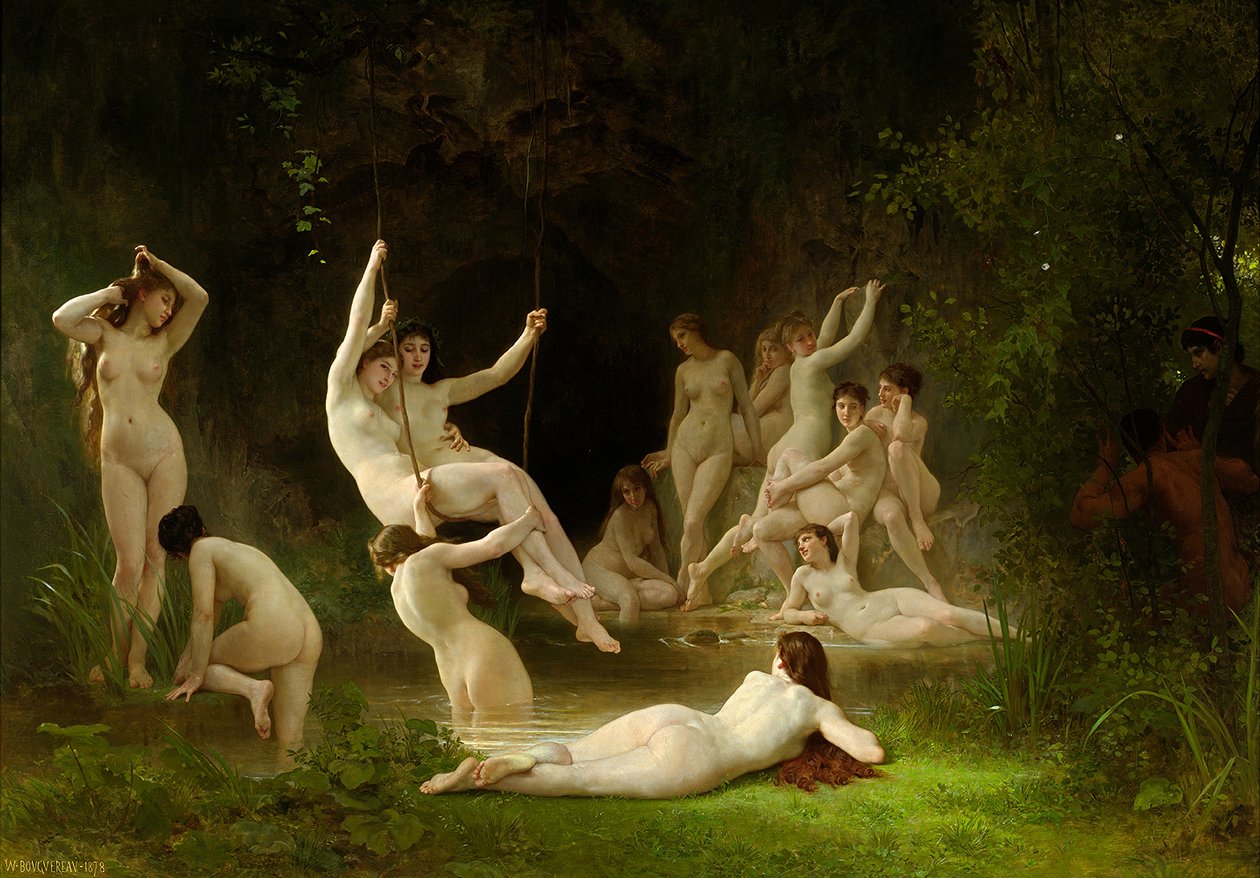Nymphaeum tekijältä William Adolphe Bouguereau