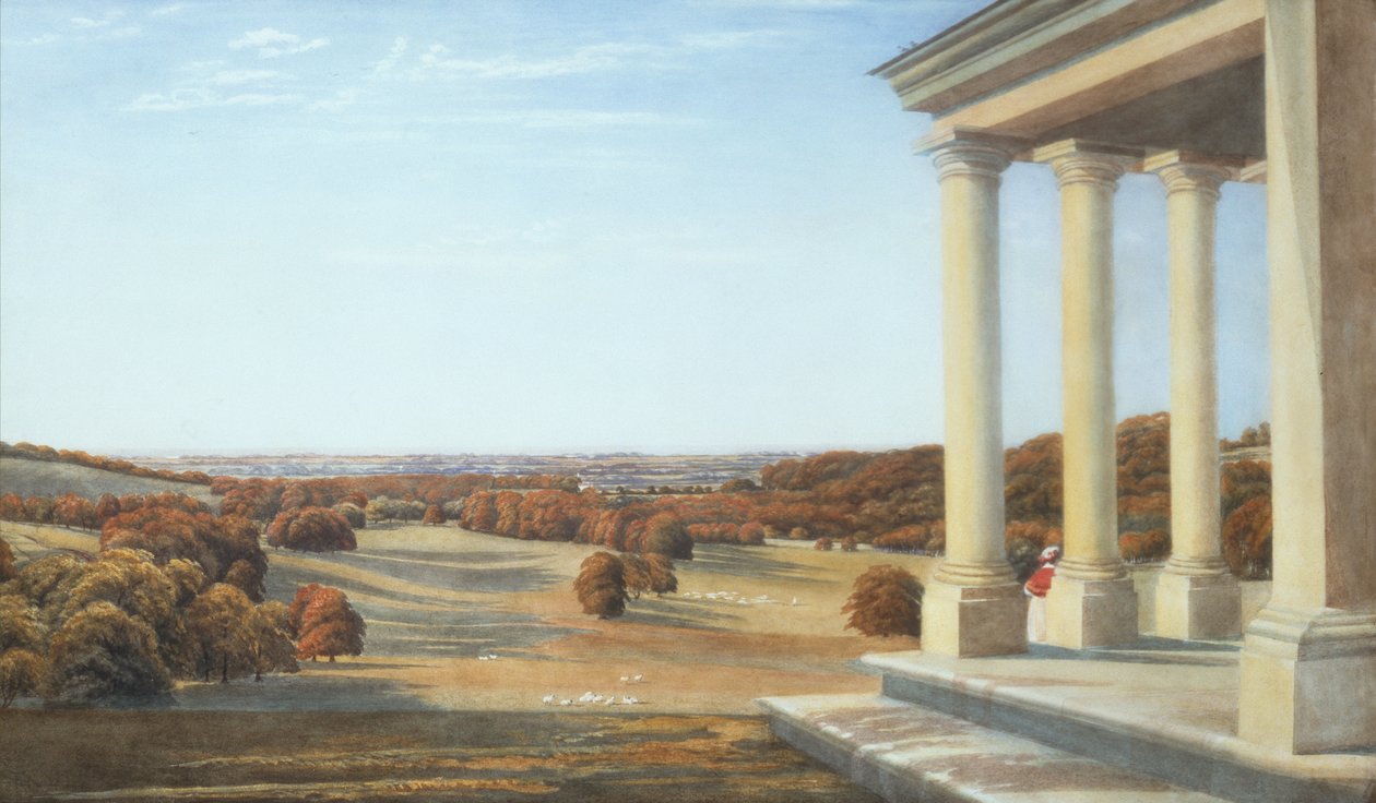 Dale Park, Arundel, Sussex (kynä ja akvarelli) tekijältä Joseph Mallord William Turner