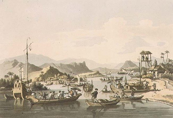 Pagpapadala ng Cochin-Chinese sa Ilog Taifo, plate 15 mula sa 