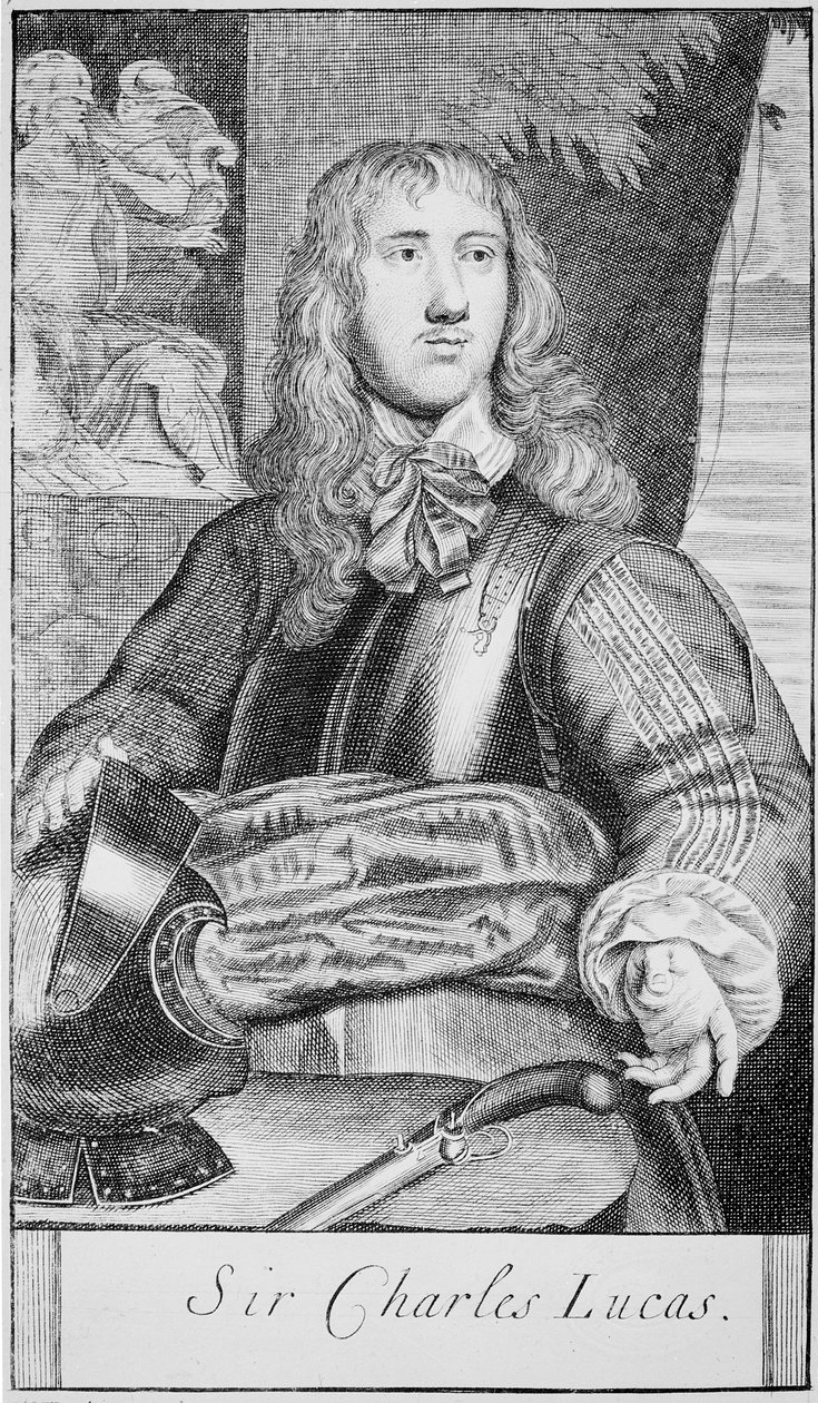 Sir Charles Lucas, n. 1645 (kaiverrus) tekijältä William (after) Dobson