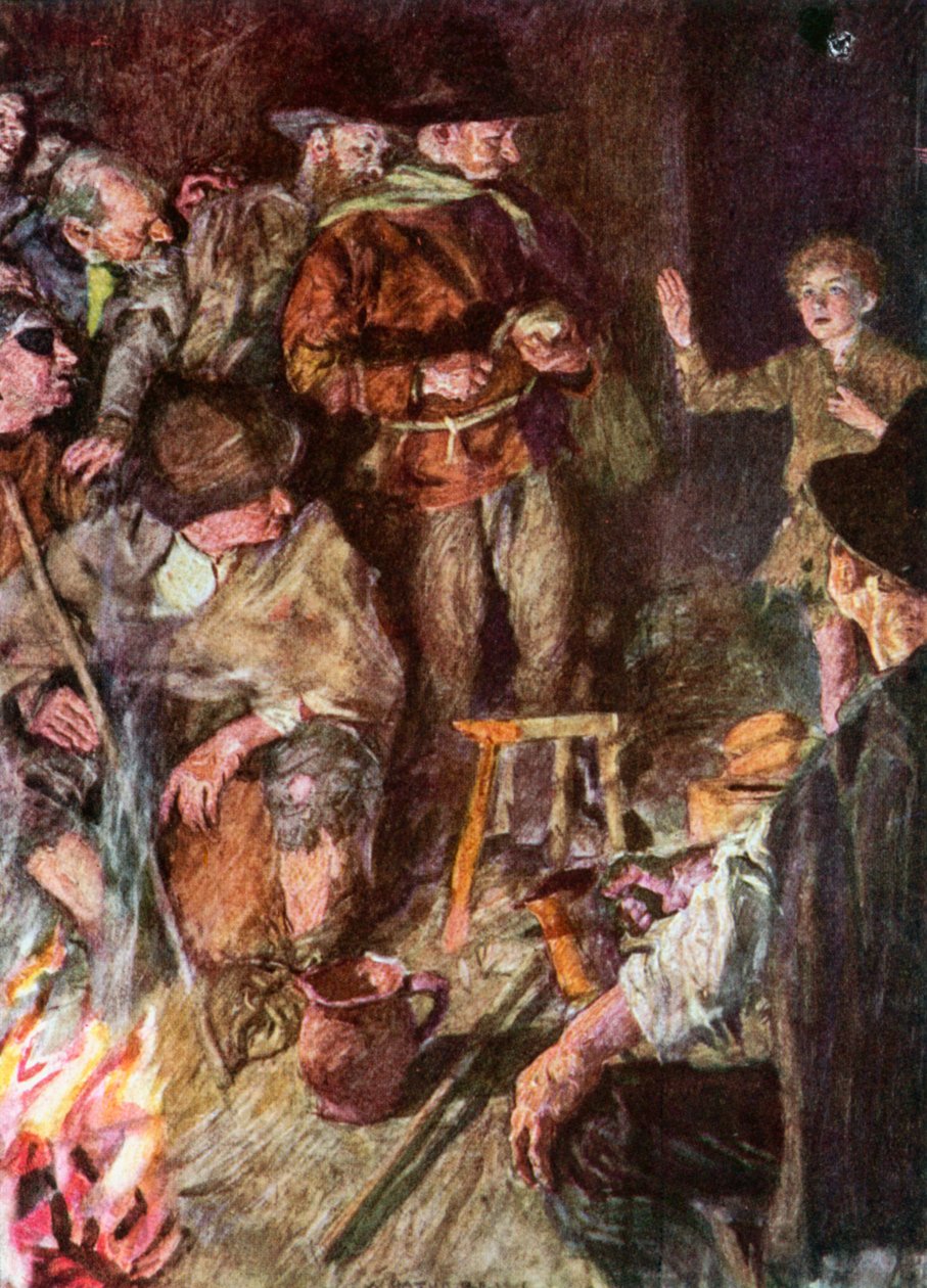 "Minä olen Edward, Englannin kuningas" (värilitografia). tekijältä William (after) Hatherell