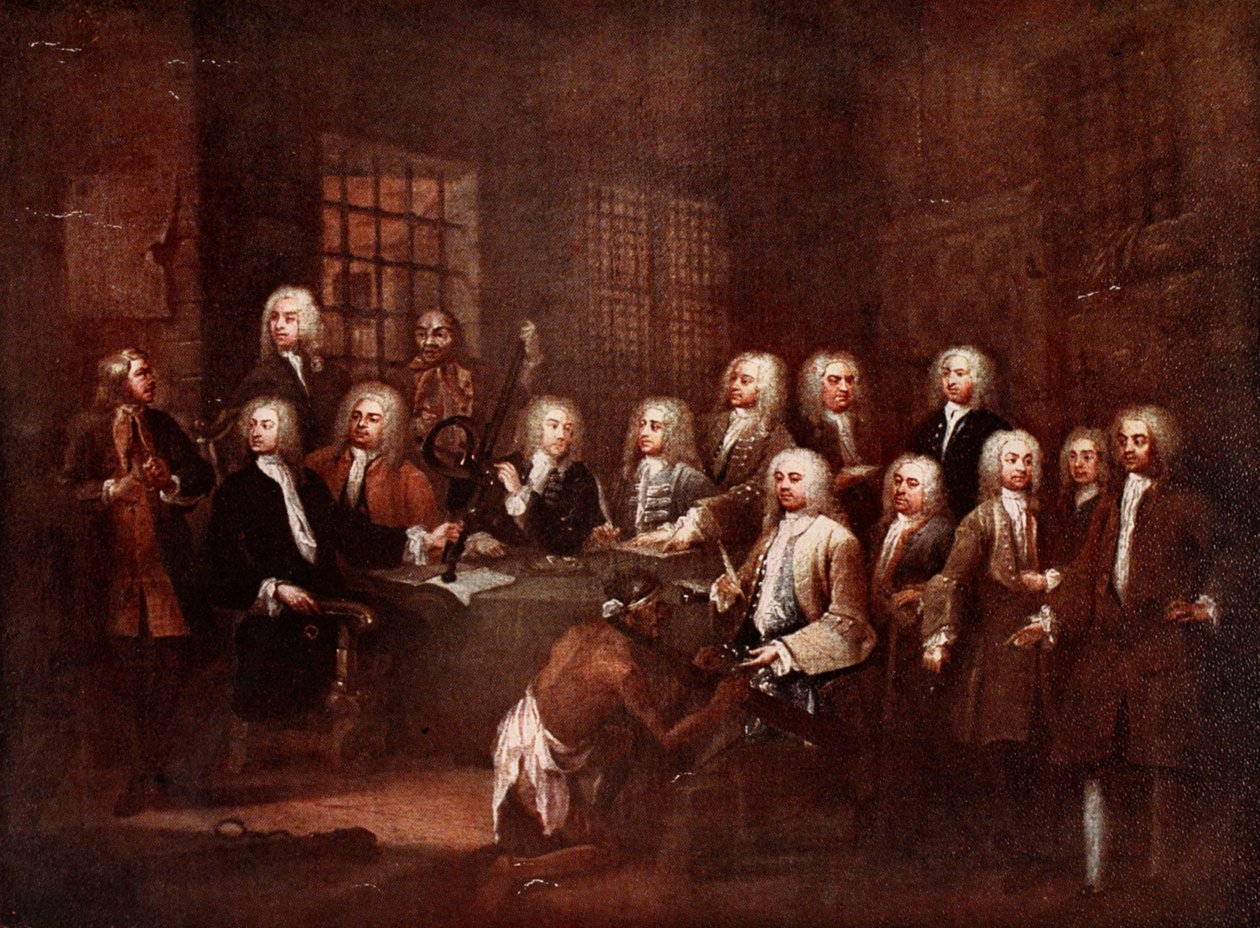 Fleetin vankilan alahuoneen komitea tekijältä William (after) Hogarth