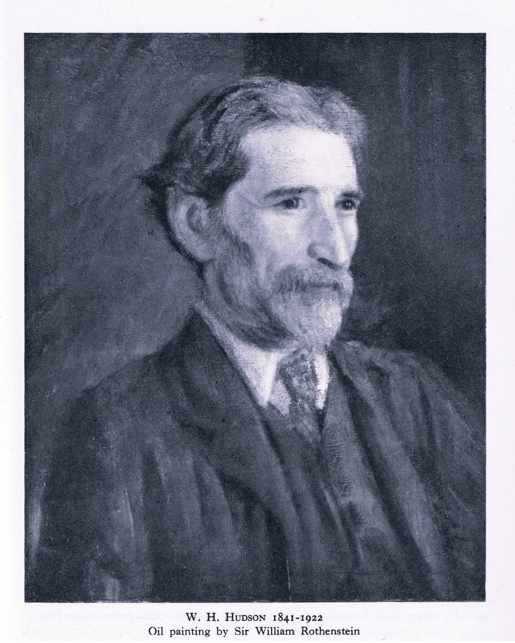 W. H. Hudsonin muotokuva (litho) tekijältä William (after) Rothenstein