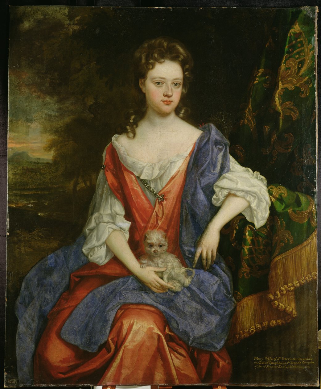 Muotokuva Marysta, Lady Barrington Bourchierista (öljy kankaalle) tekijältä William (attr. to) Wissing or Wissmig