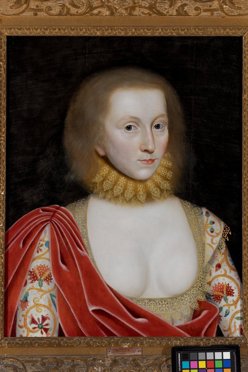 Naisen muotokuva, n. 1585-1619 (öljy paneelille) tekijältä William (studio of) Larkin