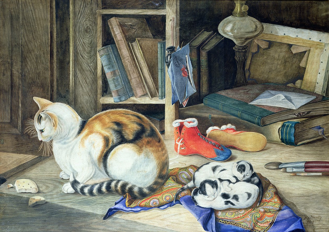 Onnellinen perhe, 1868 tekijältä William A. Donnelly