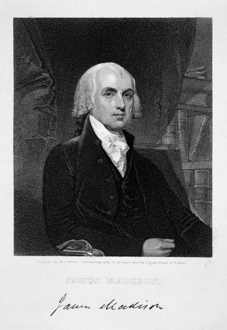 James Madison, Amerikan yhdysvaltojen neljäs presidentti, 1800-luku tekijältä William A Wilmer
