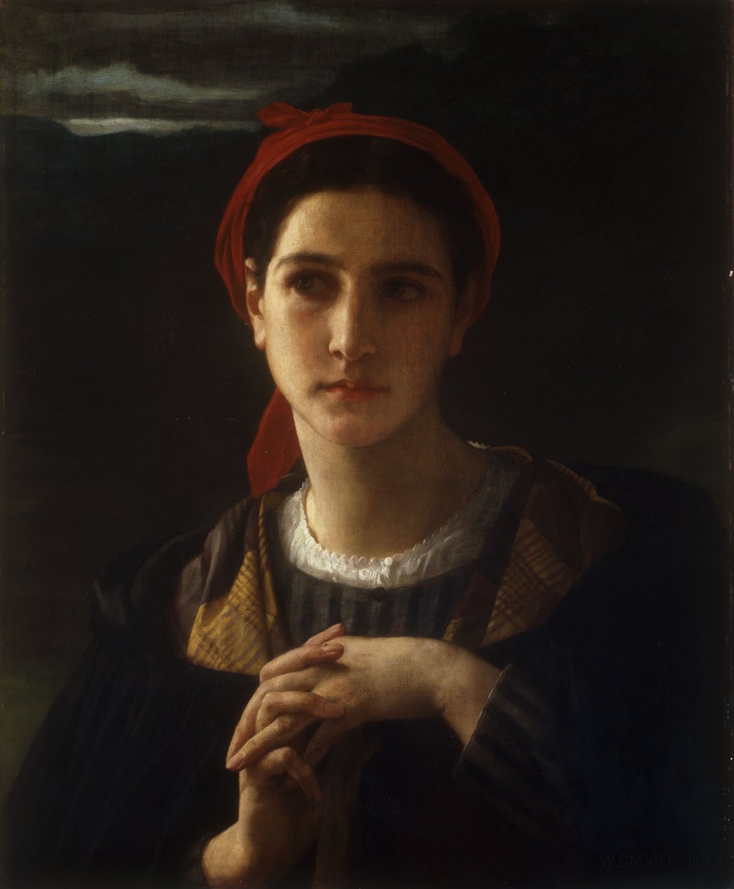 Bergere de Bordelais, 1871 tekijältä William Adolphe Bouguereau