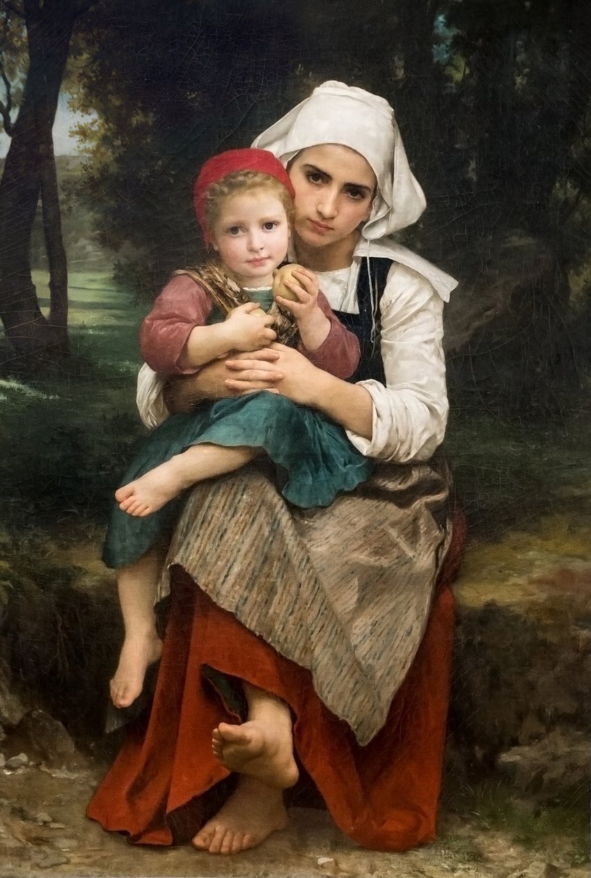 Bretagnelainen veli ja sisar tekijältä William Adolphe Bouguereau