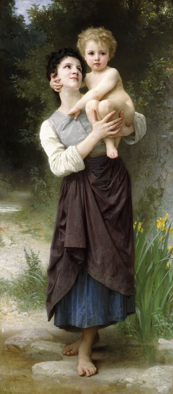 Veli ja sisar, 1887 tekijältä William Adolphe Bouguereau