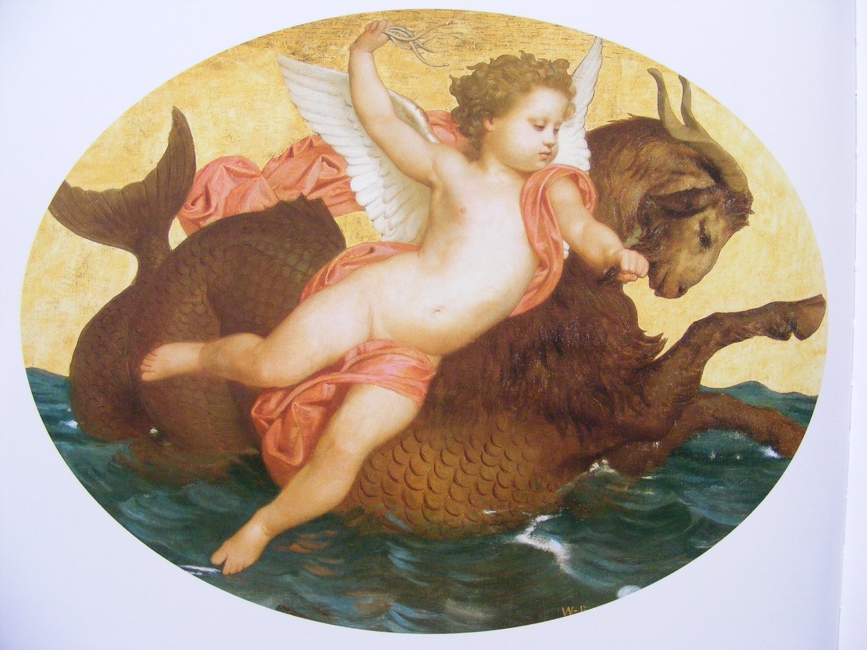 Amor merihirviön päällä tekijältä William Adolphe Bouguereau
