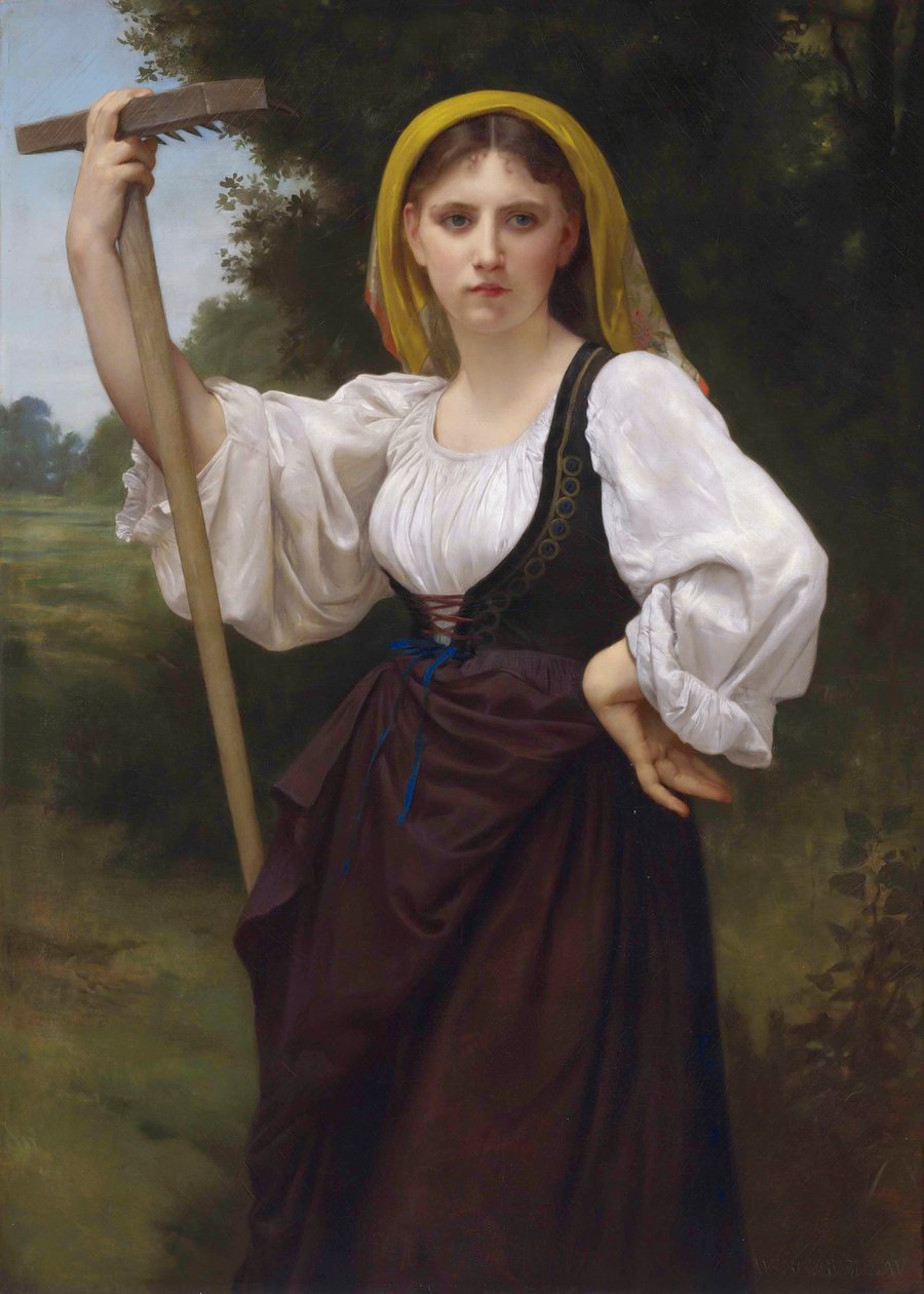 Ranskalainen:  La Faneuse tekijältä William Adolphe Bouguereau