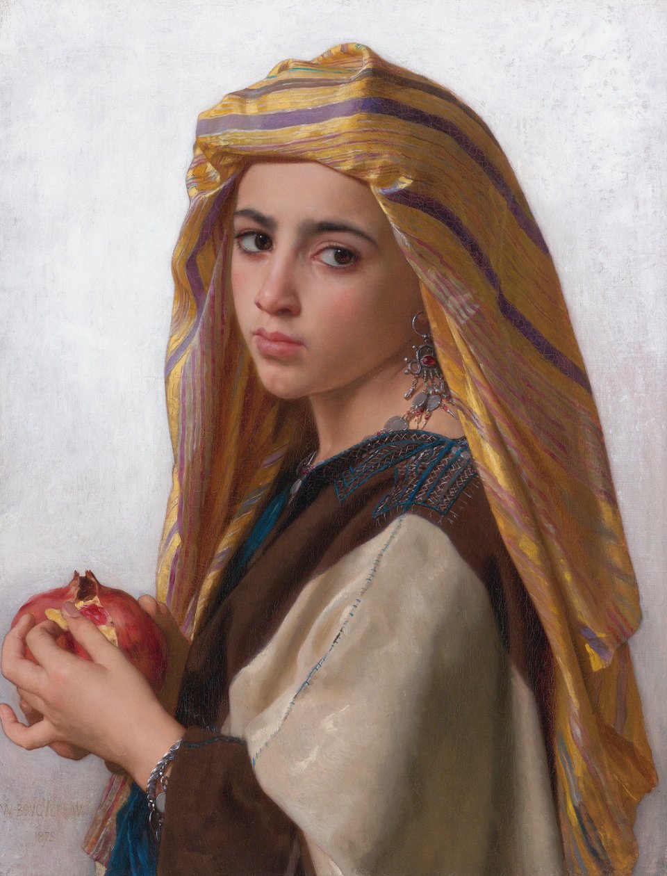 Tyttö granaattiomenan kanssa tekijältä William Adolphe Bouguereau