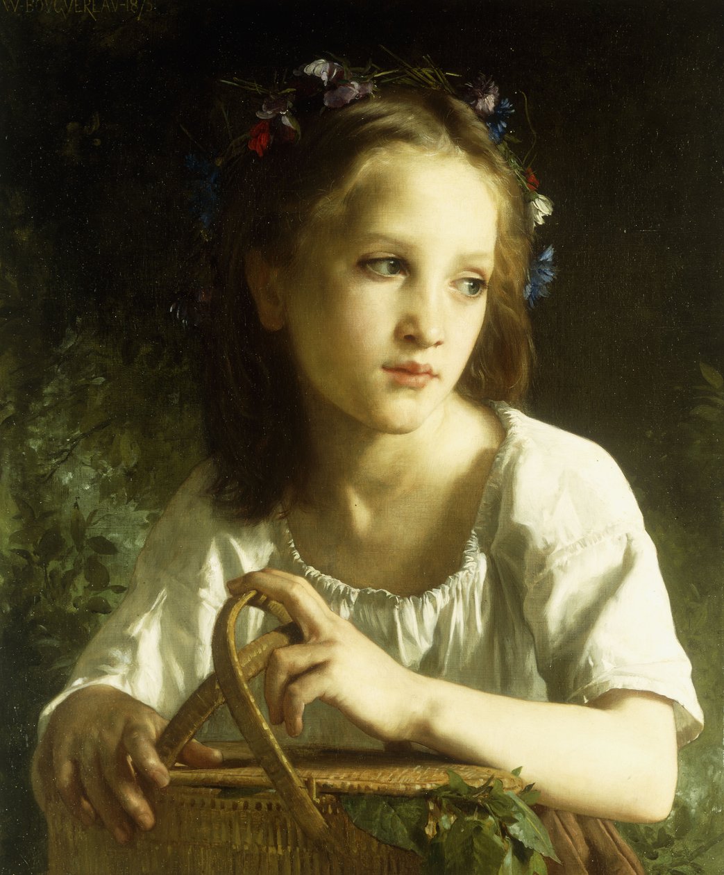 La Petite Ophelie, 1875 tekijältä William Adolphe Bouguereau