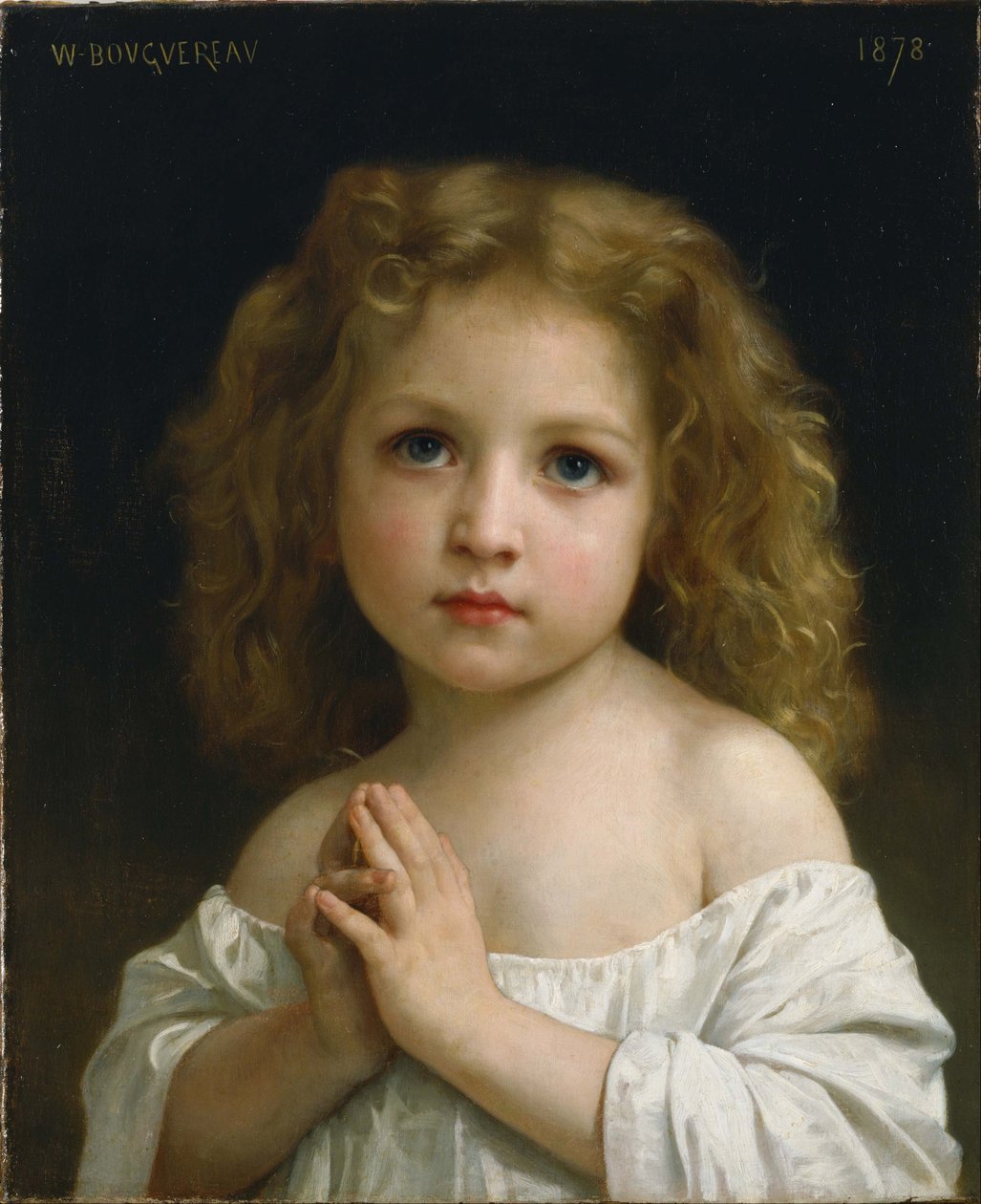 Pikkutyttö, 1878 tekijältä William Adolphe Bouguereau