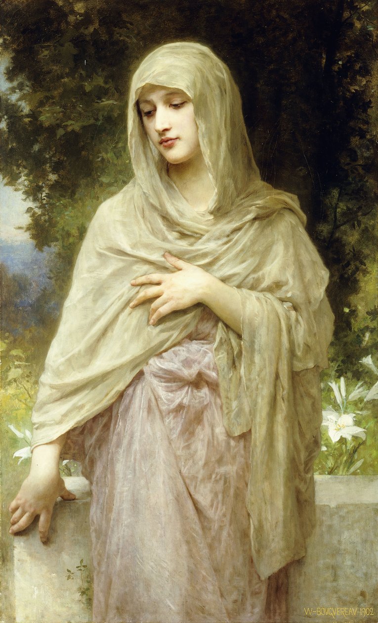 Meditaatio, 1902 tekijältä William Adolphe Bouguereau