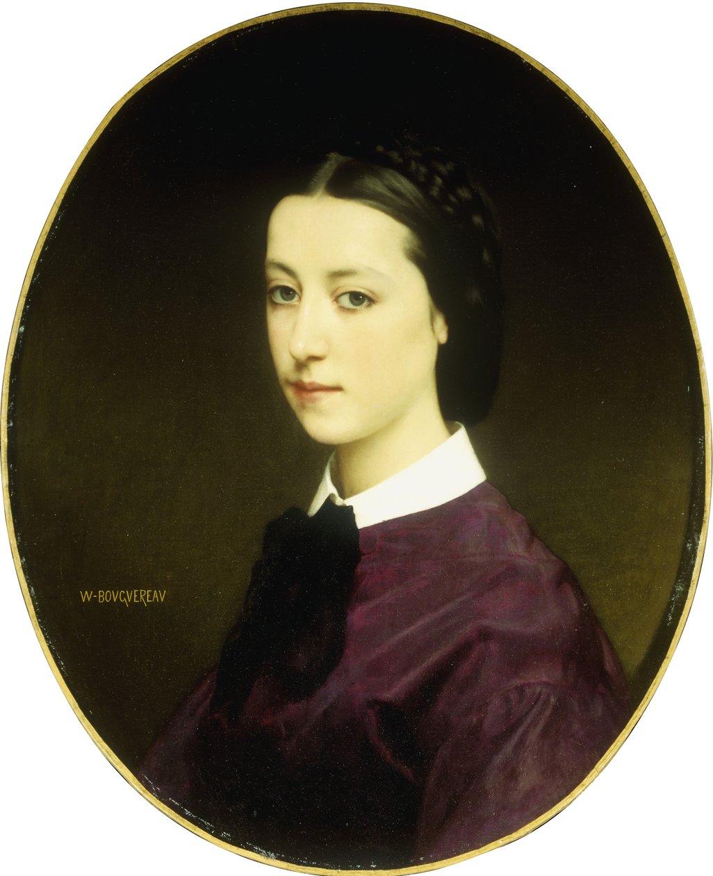Nuoren naisen muotokuva tekijältä William Adolphe Bouguereau