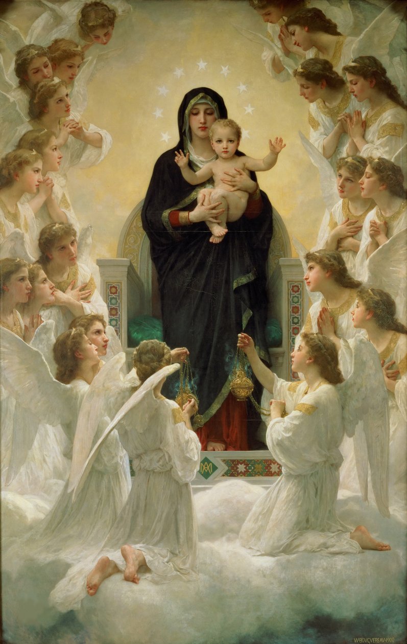 Enkelien kuningatar, 1900 tekijältä William Adolphe Bouguereau