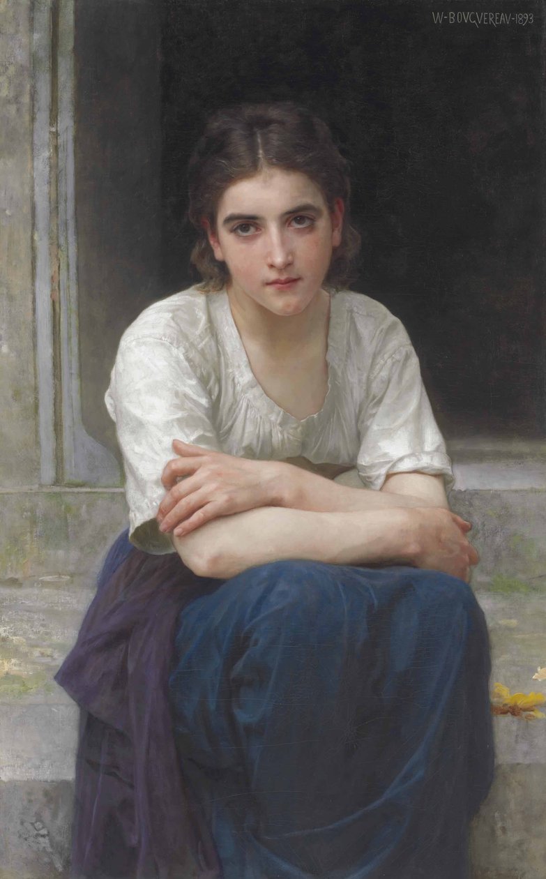 Reverie on the Threshold tekijältä William Adolphe Bouguereau