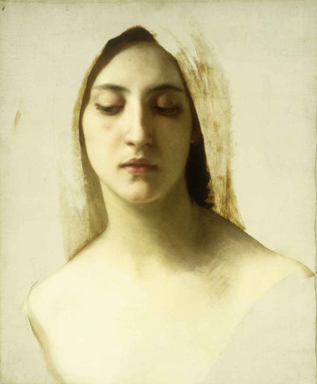 Tutkimus "La Charitelle", n. 1878 tekijältä William Adolphe Bouguereau