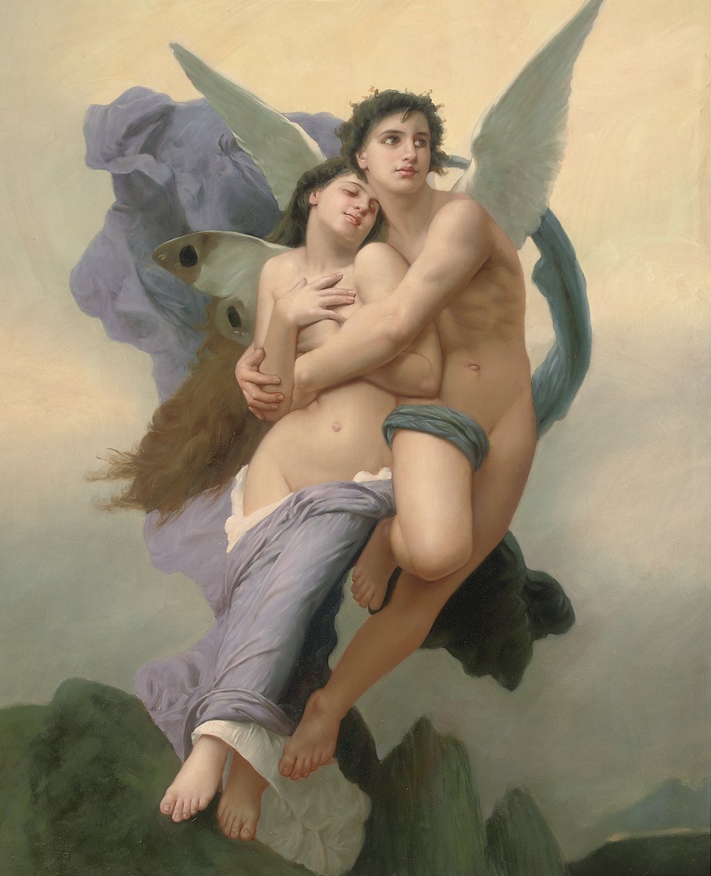 Psychen sieppaus, 1900-2000-luku tekijältä William Adolphe Bouguereau