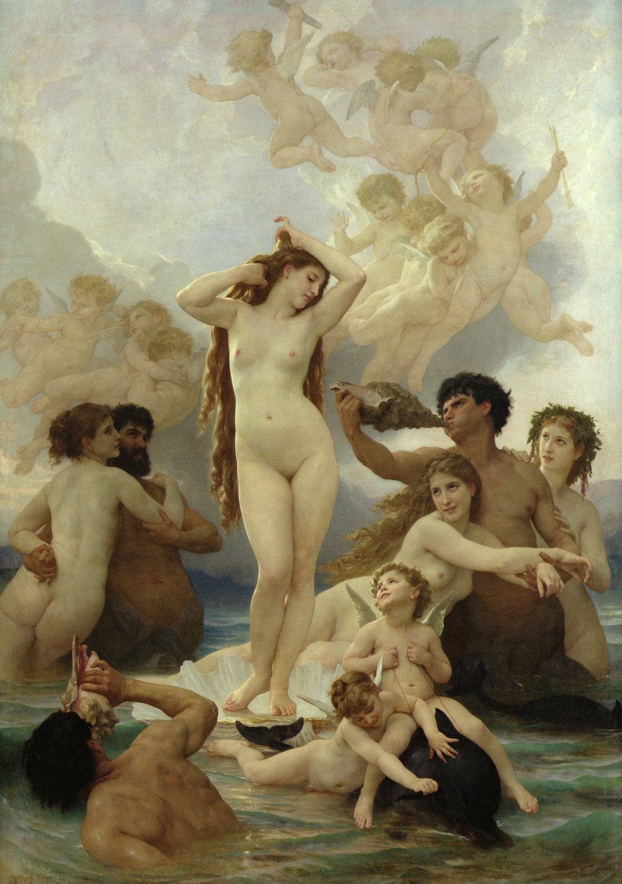 Venuksen syntymä tekijältä William Adolphe Bouguereau