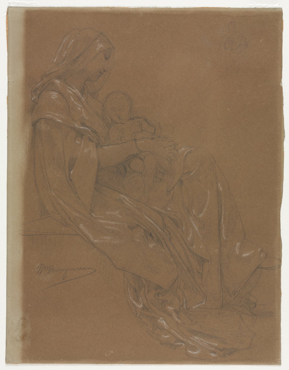 Neitsyt ja lapsi tekijältä William Adolphe Bouguereau