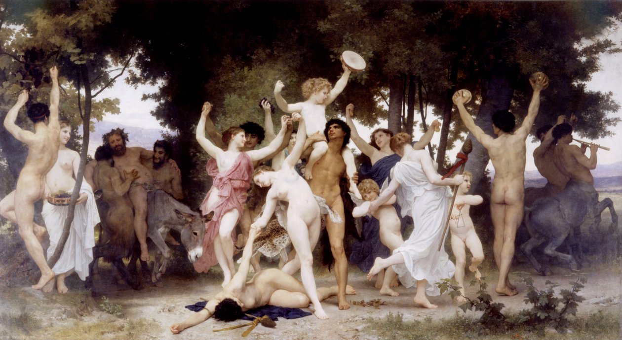 Bacchuksen nuoriso tekijältä William Adolphe Bouguereau