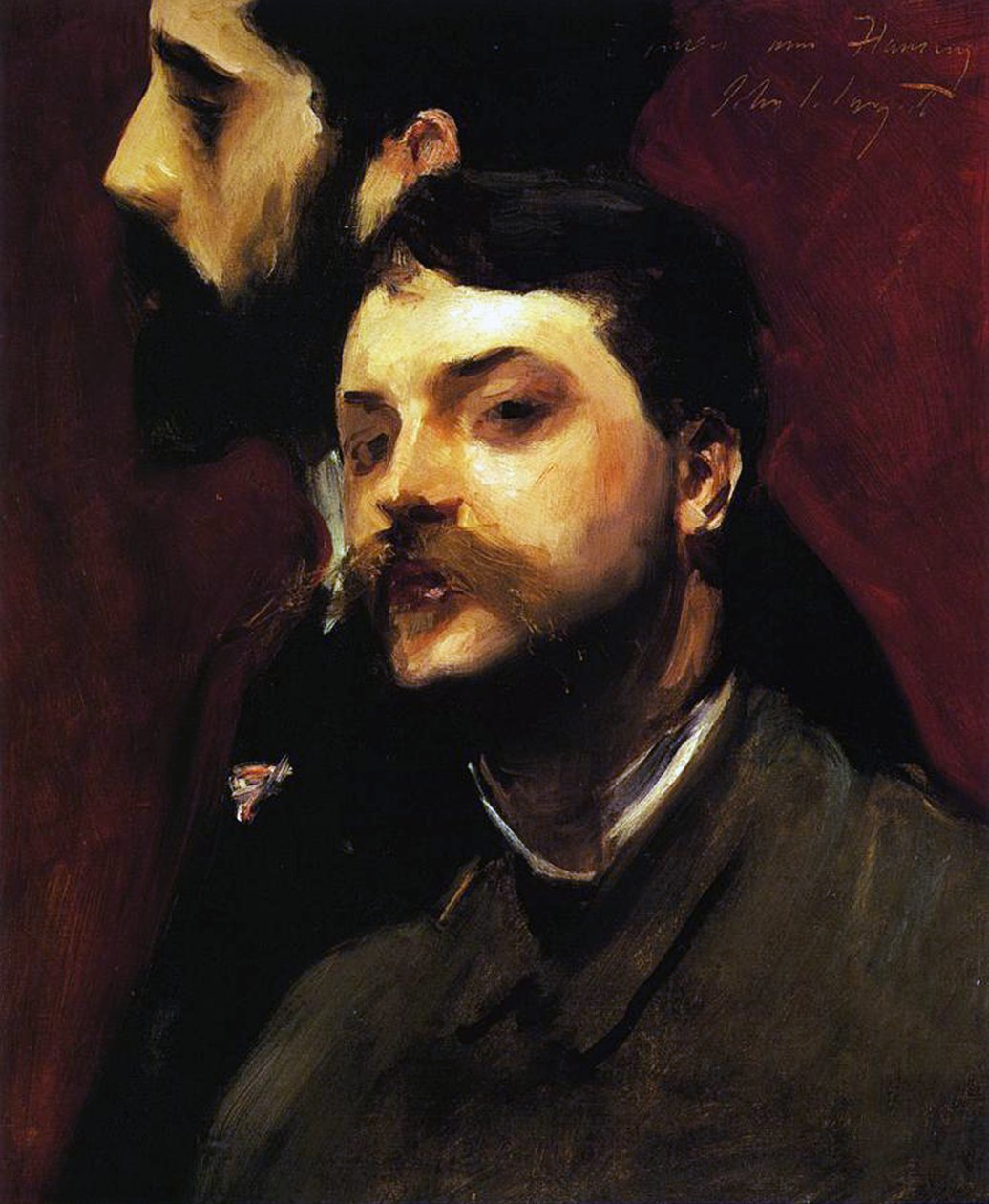 Taiteilijat François Flameng ja Paul Helleu, n. 1880 tekijältä William Adolphe Bouguereau