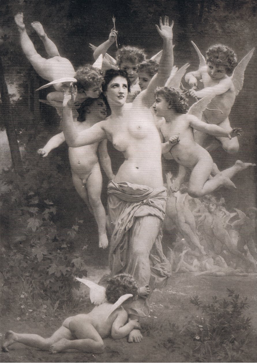 Amoreiden pesä, Bibbys Annual, 1916-1917 tekijältä William Adolphe after Bouguereau