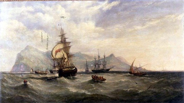 Ulospäin - Funchal Roadsille saapuminen, Madeira tekijältä William Adolphus Knell