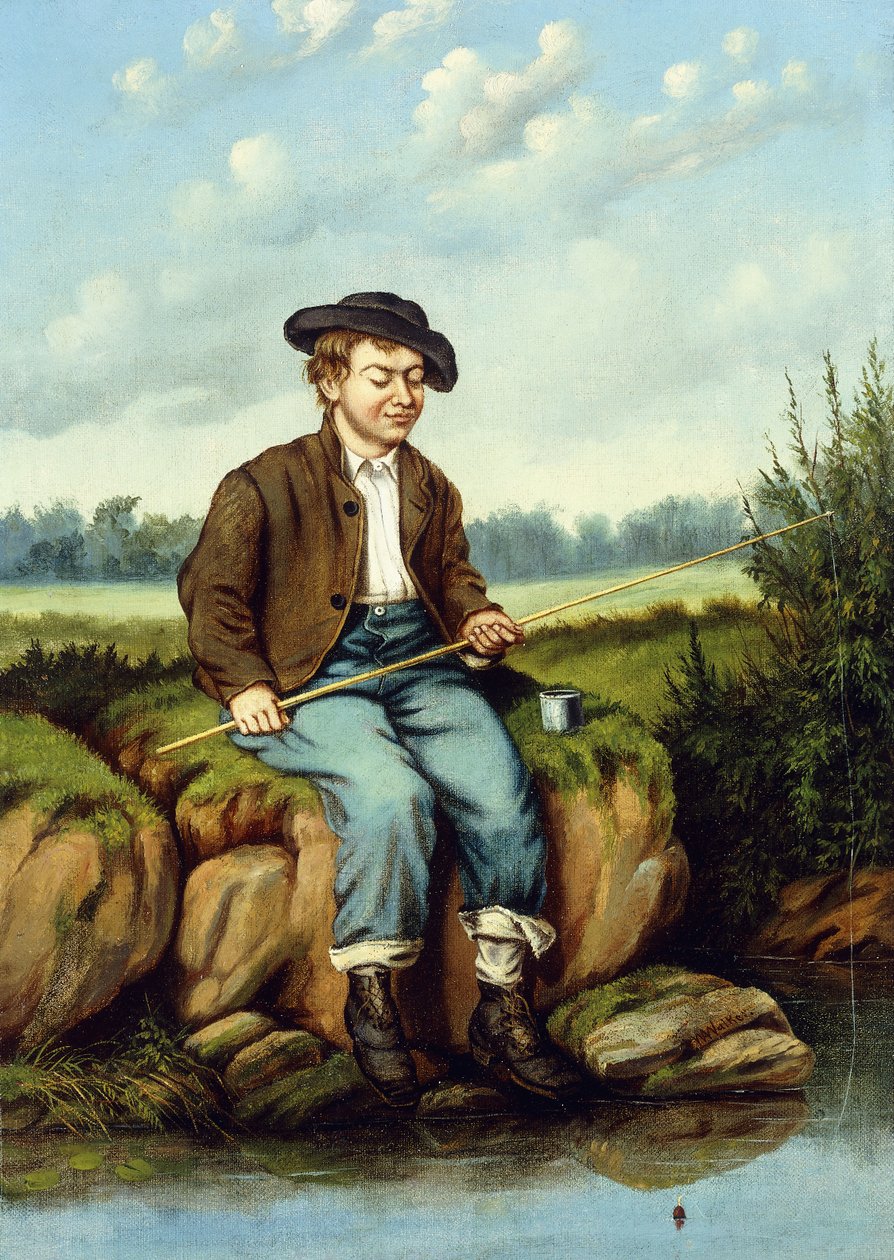 Poikakalastus, tekijältä William Aiken Walker