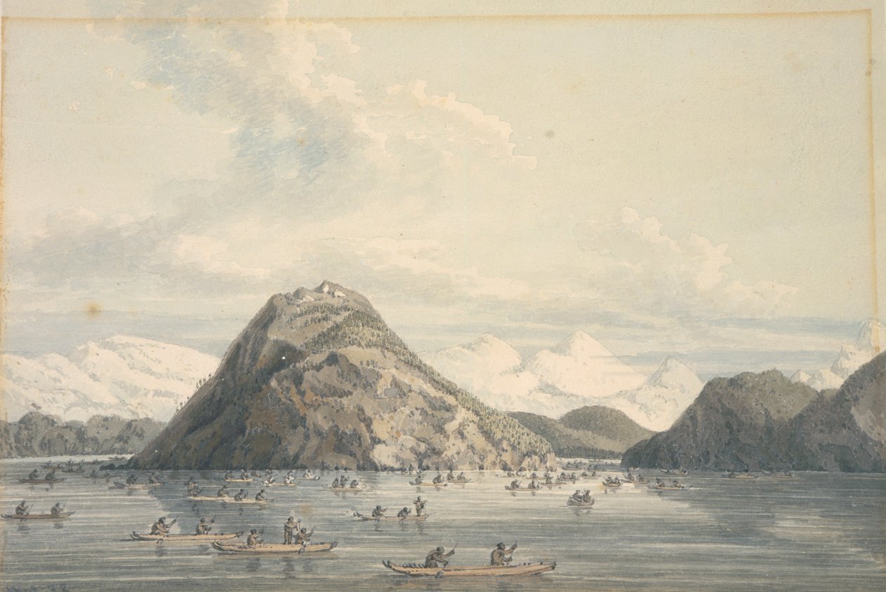 Port Dick, lähellä Cookin sisääntuloa tekijältä William Alexander