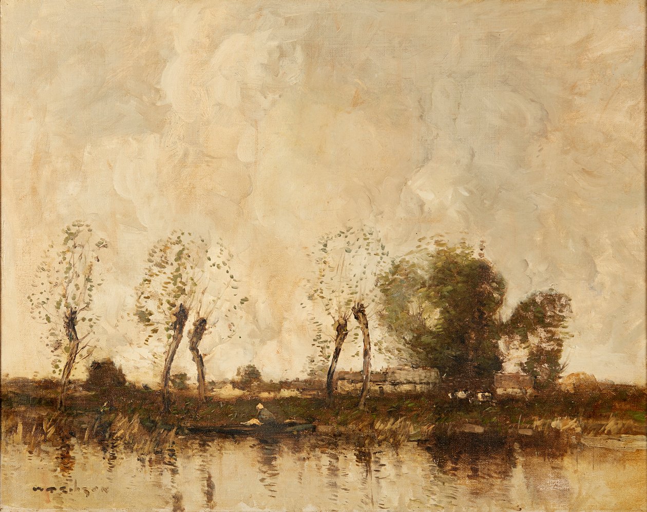 A Dutch Waterway (oli sobre tela)finèsA Dutch Waterway (oli sobre tela)finès tekijältä William Alfred Gibson