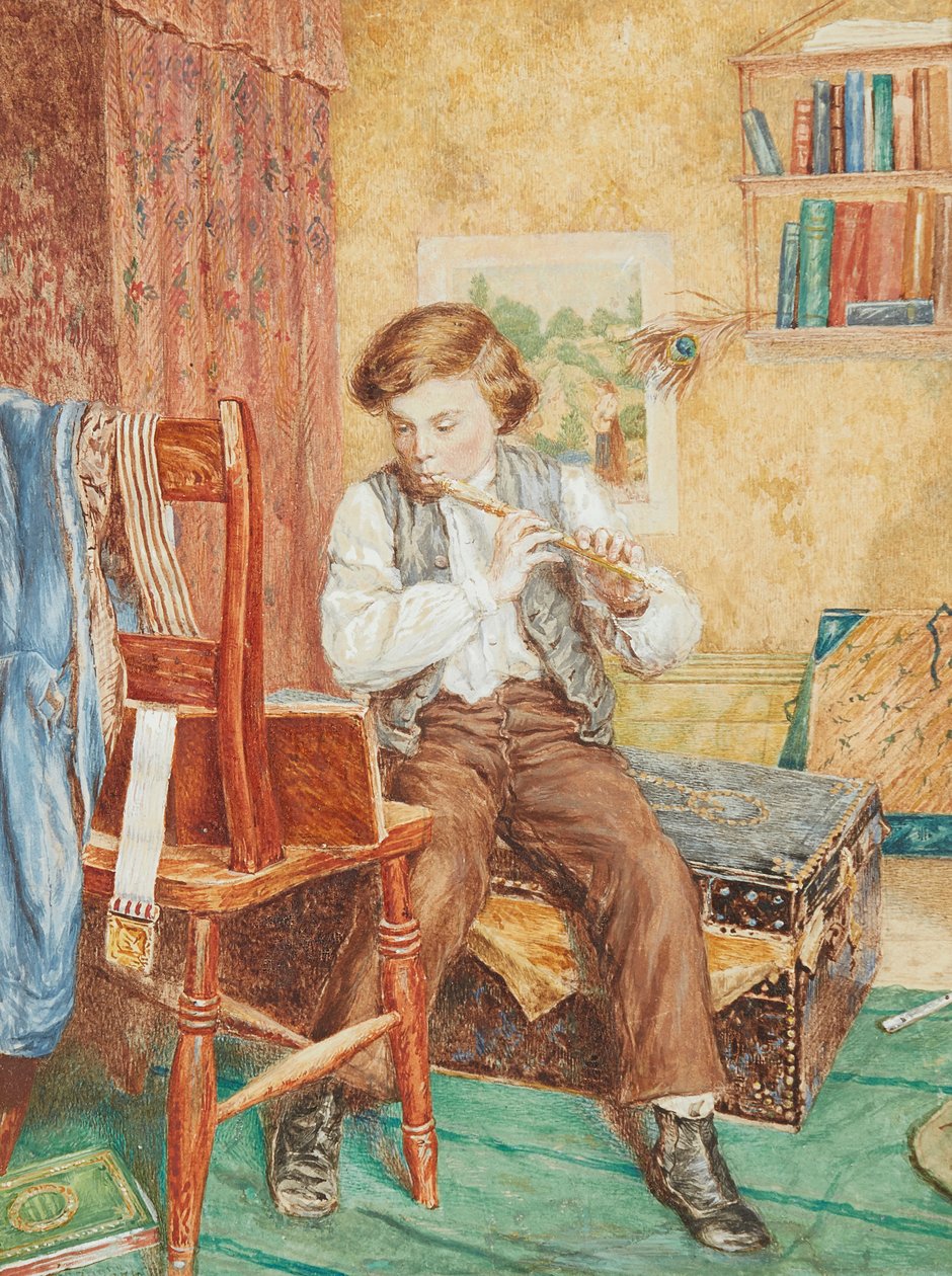 Nuori muusikko (akvarelli) tekijältä William B. Bunney