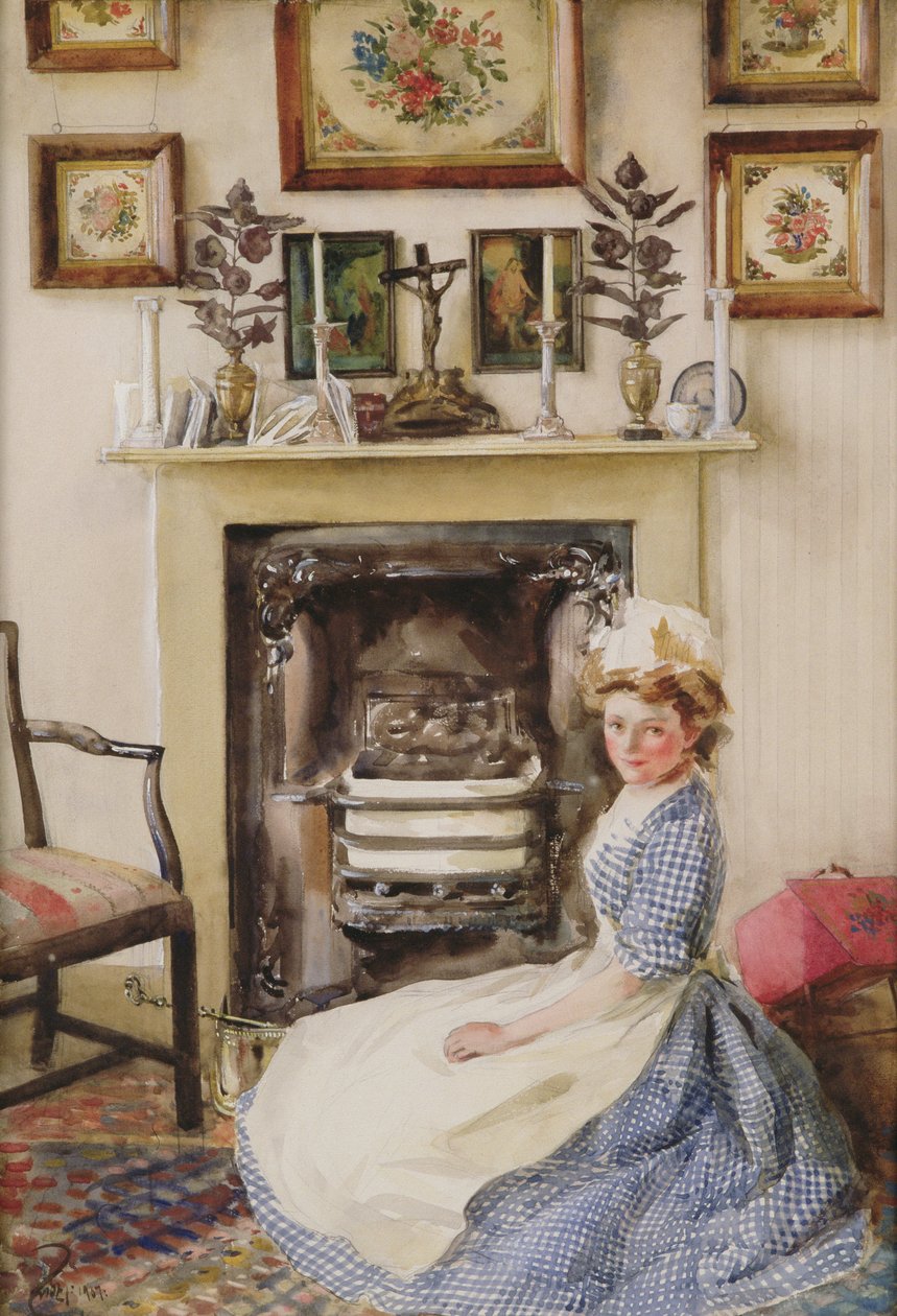 Tuliritilän mustaaminen, 1907 (wc paperille) tekijältä William B. E. Rankin