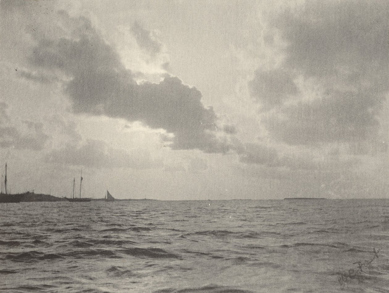 Auringonlasku veden yllä,1890-luku (kuva) tekijältä William B. Post