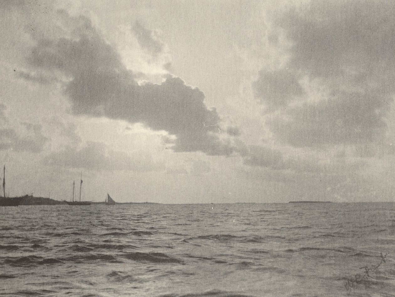Auringonlasku veden yllä, 1890-luku. tekijältä William B Post