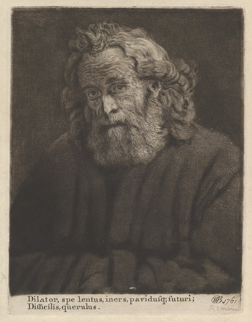 Vanha mies pitkällä parta, 1761. tekijältä William Baillie