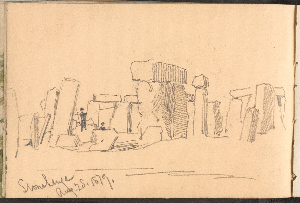 ?Stonehenge 25. elokuuta 1879.? tekijältä William Barnes Wollen