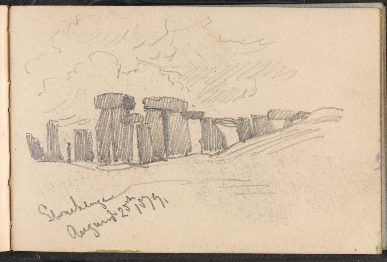 ?Stonehenge, 25. elokuuta 1879? tekijältä William Barnes Wollen