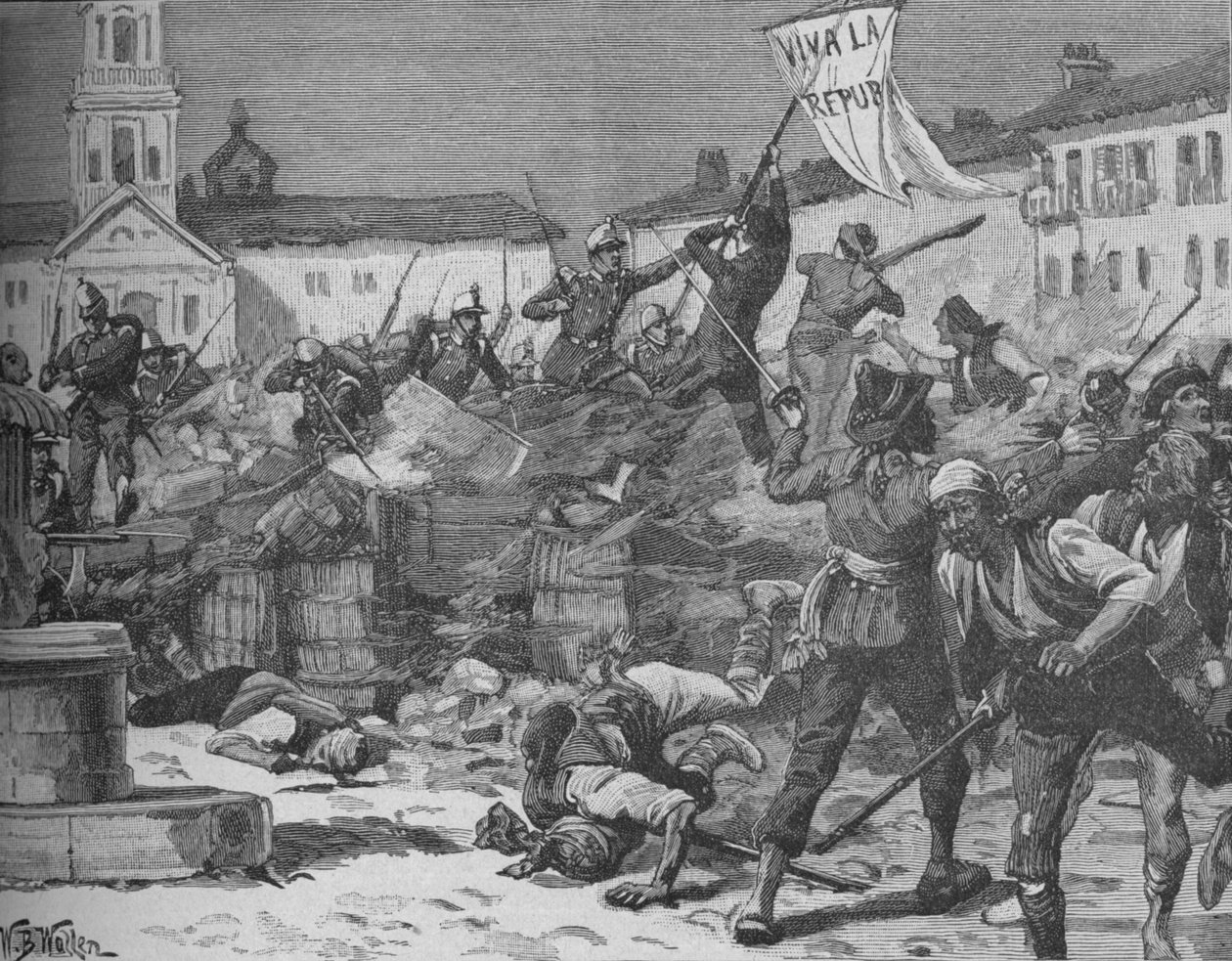 Street Fighting Malagassa, vuonna 1890 tekijältä William Barnes Wollen