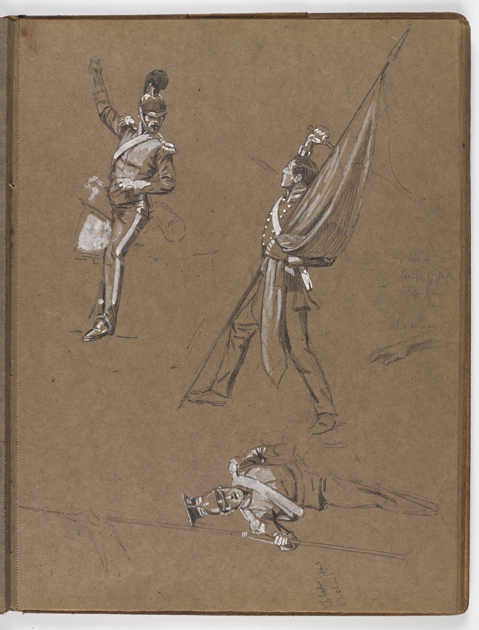 Tutkimuksia öljymaalaukseen, ?Lippu: Albuhera, 16.5.1811? tekijältä William Barnes Wollen